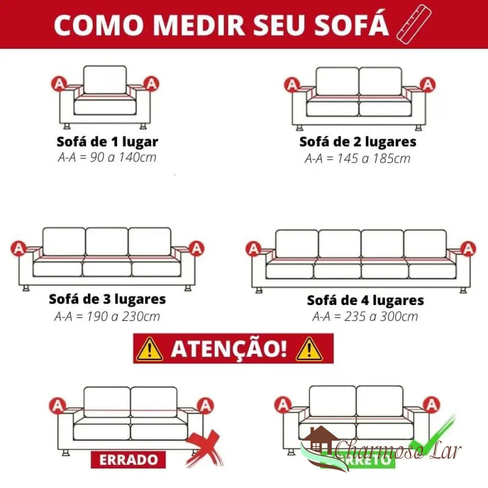 Capa Para Sofá Premium Jacquard Bege Charmosolar