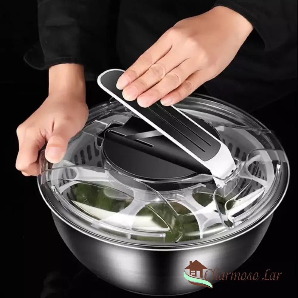 Centrifuga Secadora De Salada Bowl Inox Polihousi