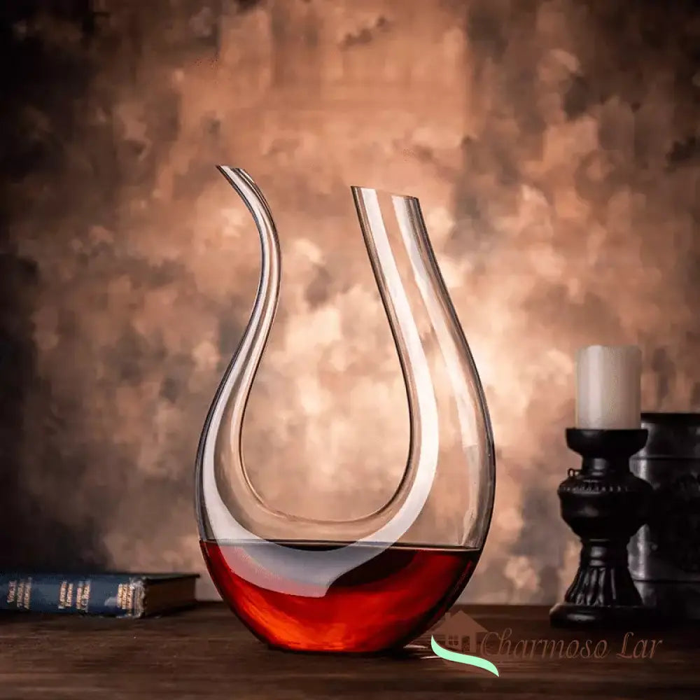 Decanter De Vinho Recipiente Vidro Cisne Decantador Polihousi