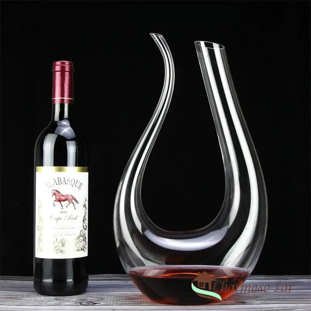 Decanter De Vinho Recipiente Vidro Cisne Decantador Polihousi