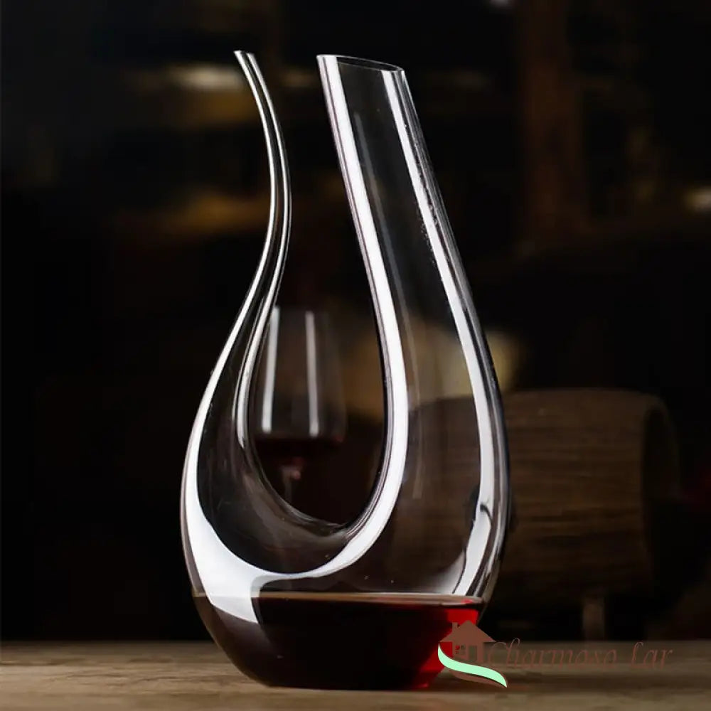 Decanter De Vinho Recipiente Vidro Cisne Decantador Polihousi