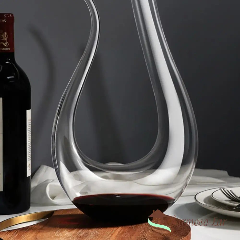 Decanter De Vinho Recipiente Vidro Cisne Decantador Polihousi