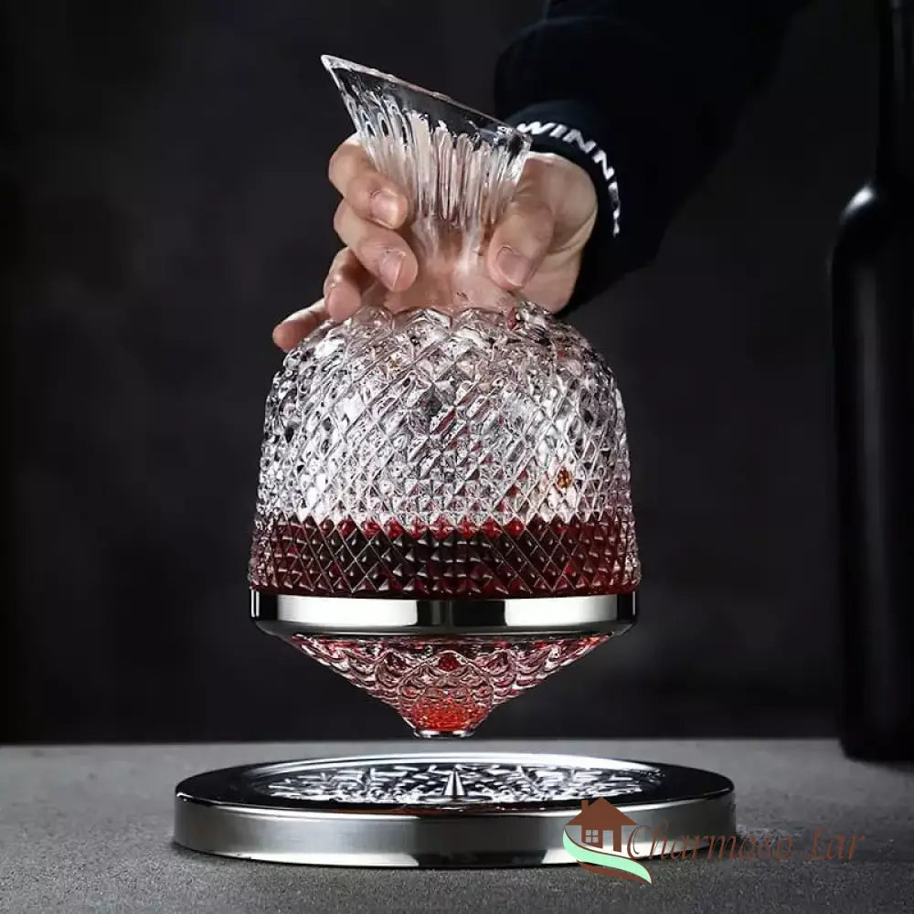 Decanter De Vinho Recipiente Vidro Cristal Decantador Polihousi