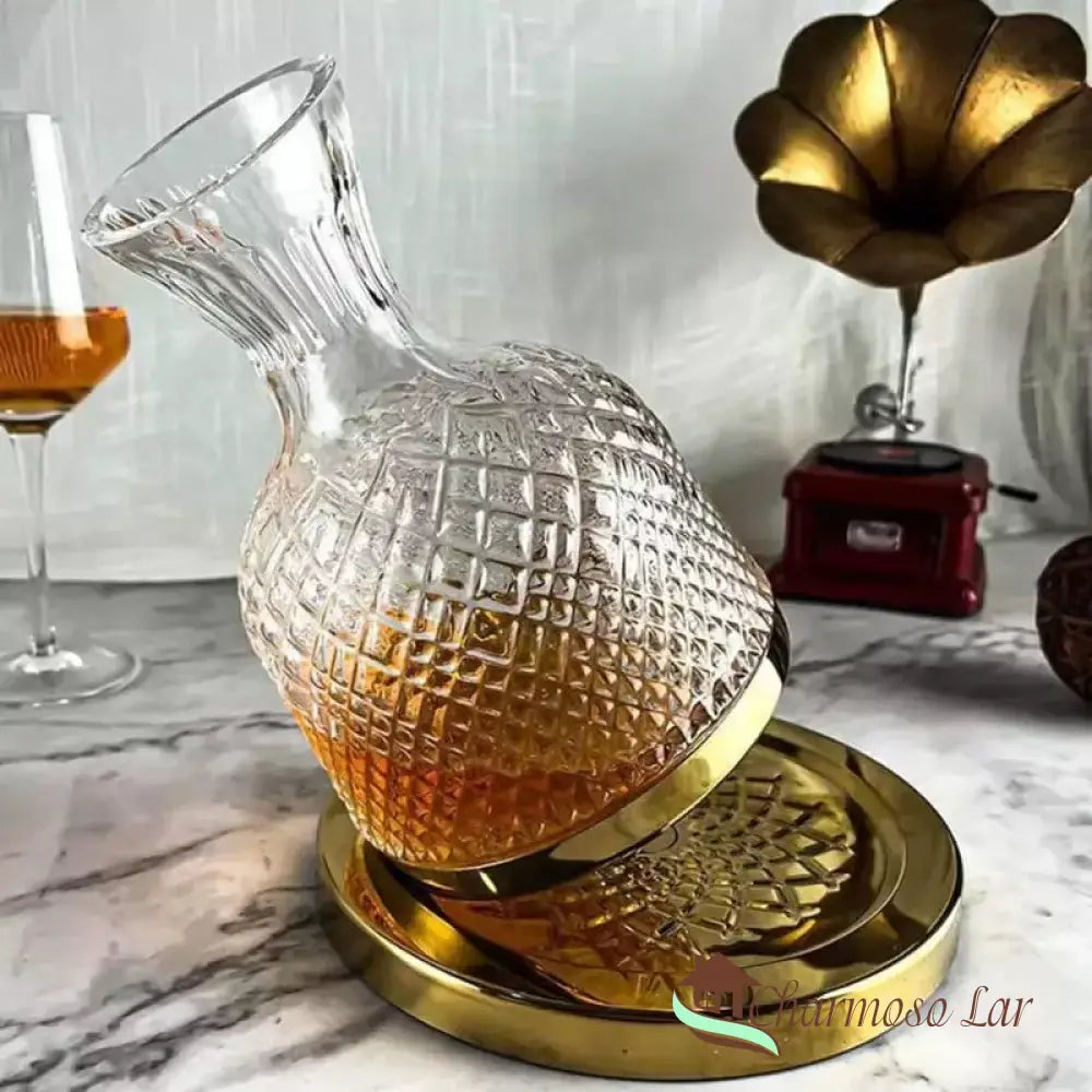 Decanter De Vinho Recipiente Vidro Cristal Decantador Polihousi