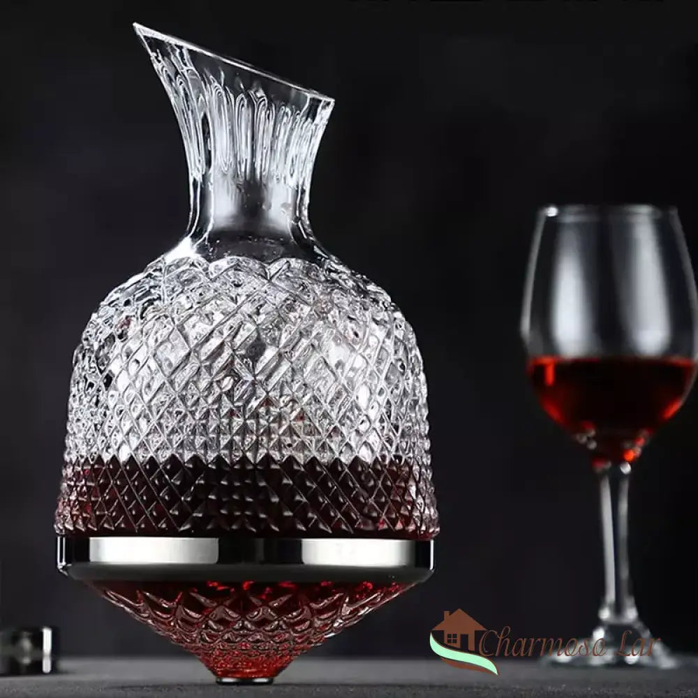 Decanter De Vinho Recipiente Vidro Cristal Decantador Polihousi