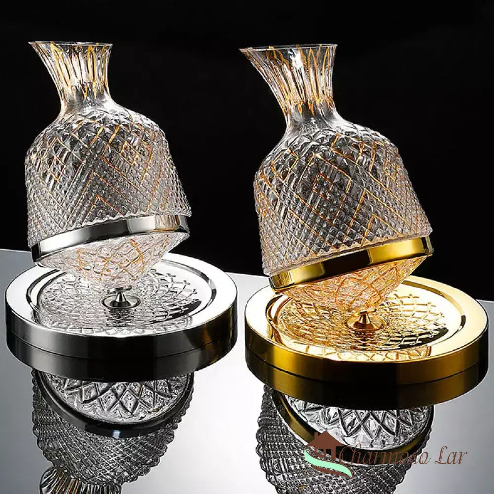 Decanter De Vinho Recipiente Vidro Cristal Decantador Polihousi