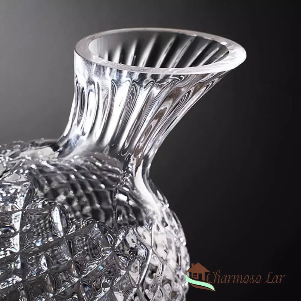 Decanter De Vinho Recipiente Vidro Cristal Decantador Polihousi