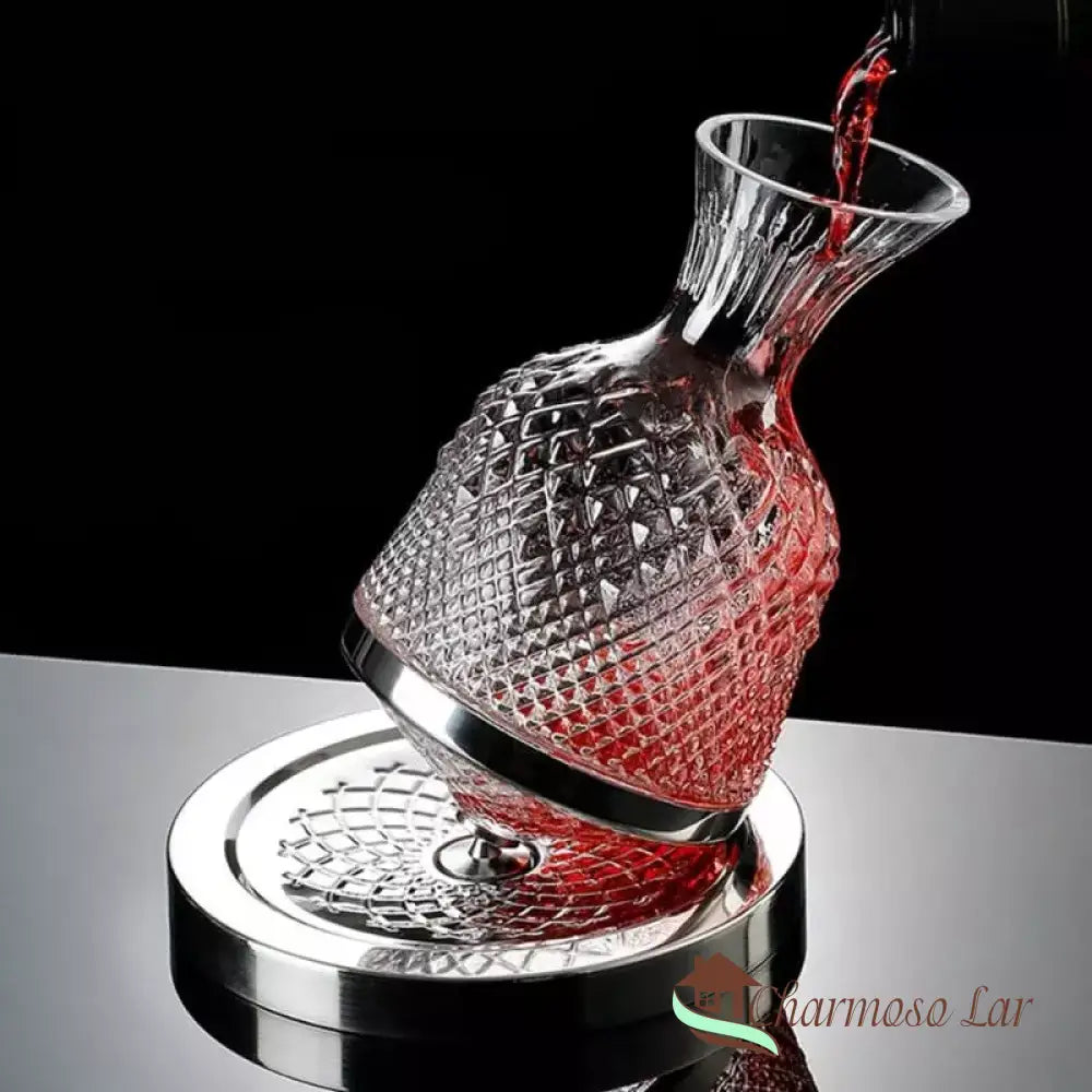 Decanter de Vinho Recipiente de Vidro Cristal Decantador Polihousi 10