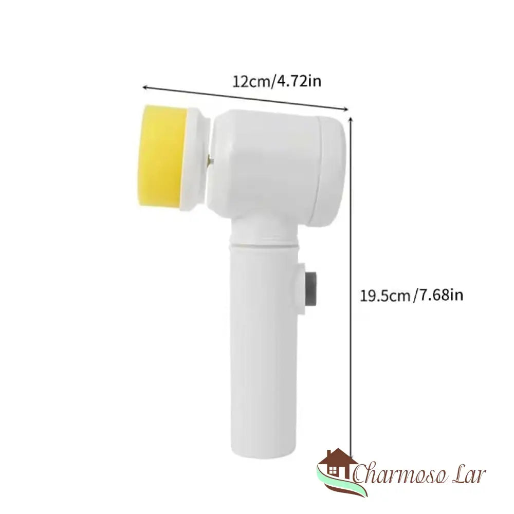 Escova De Limpeza Elétrica Multiuso Rotativa Charmosolar