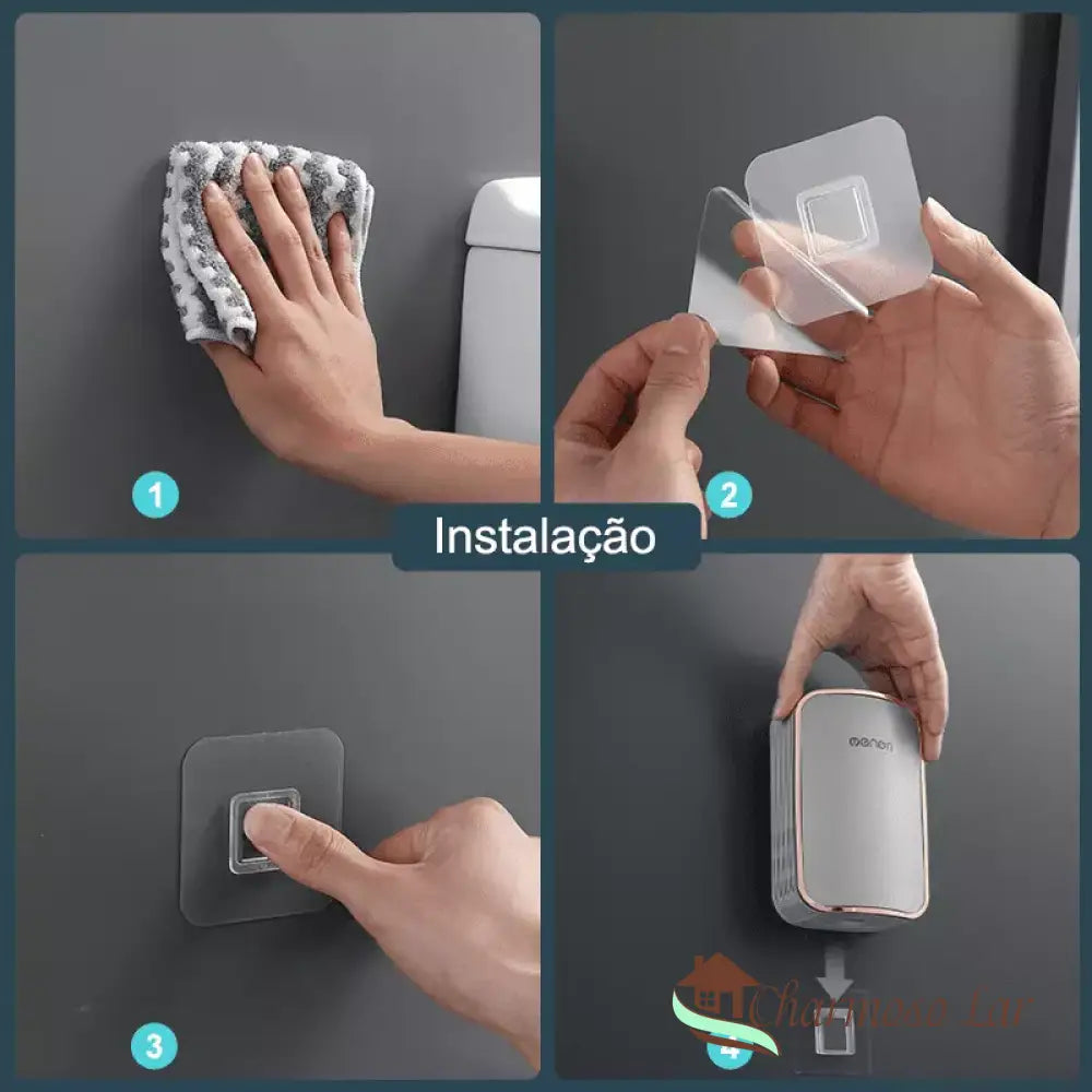 Escova Sanitária Para Banheiro Silicone Com Suporte Polihousi