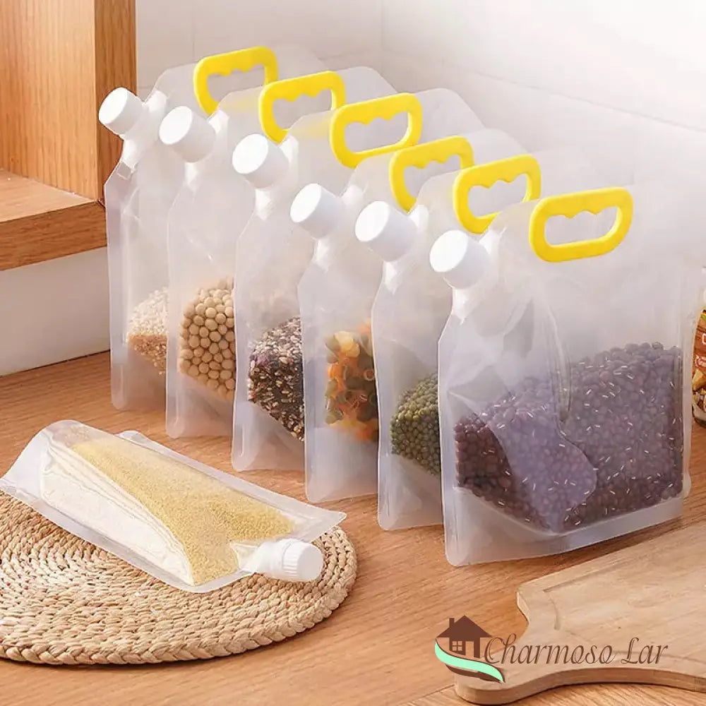 Kit De 10 Sacos Para Dispenser Alimentos Charmosolar