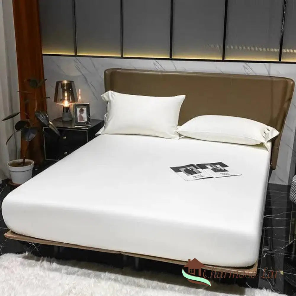 Lençol Algodão Egípcio Conjunto Sleep Confort Branco / Casal 150x200x30cm Lençol 3