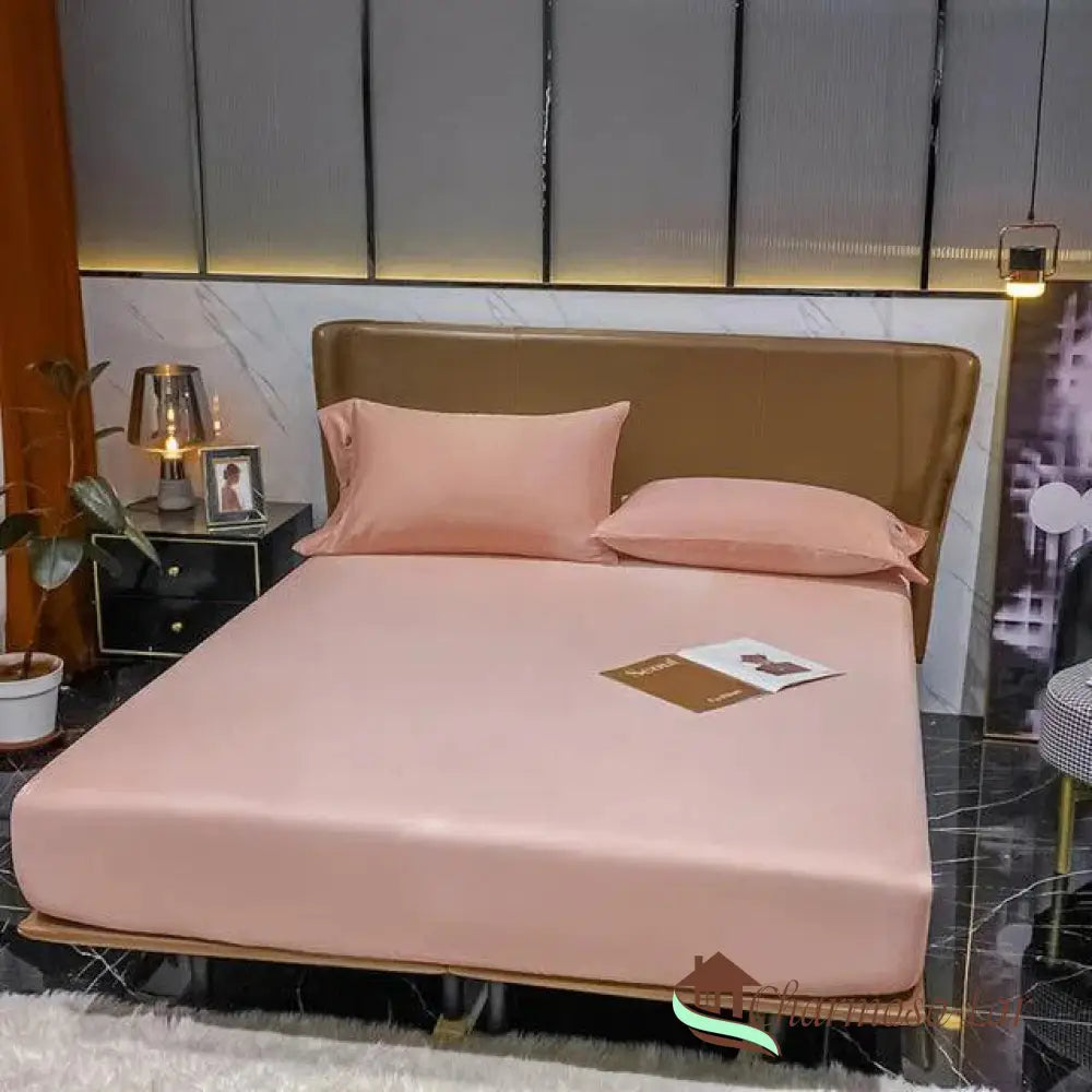 Lençol Algodão Egípcio Conjunto Sleep Confort Rosa / Casal 150x200x30cm Lençol 3