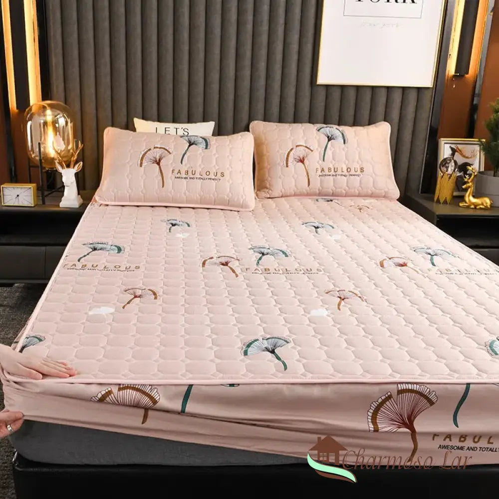 Conjunto Sleep Peace - Lençol e Fronhas 100% Microfibra Ultra Macia Rosa Claro / Solteiro (120x200x30)cm lençol 5