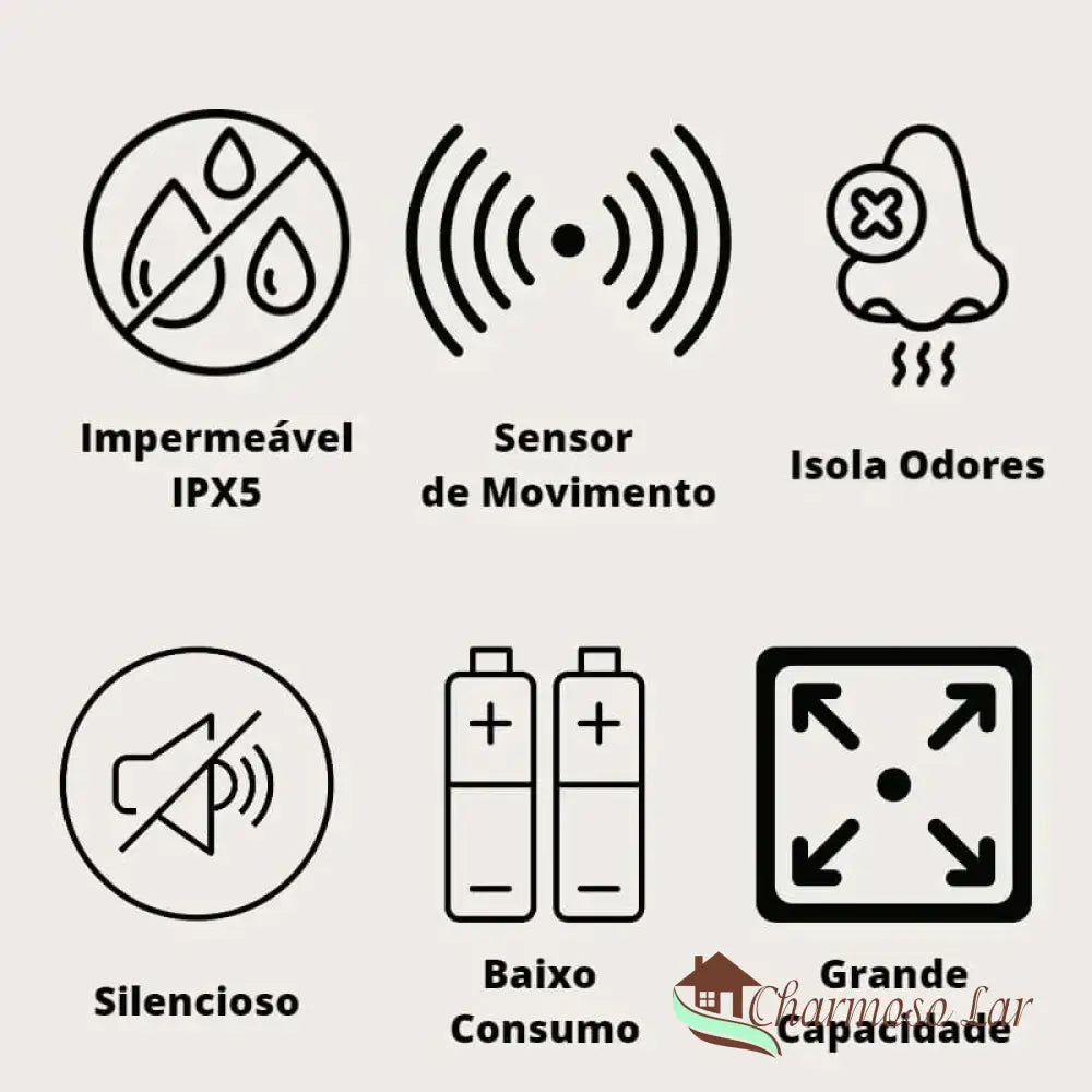 Colorida Lixeira Automática Para Banheiro E Cozinha Charmosolar