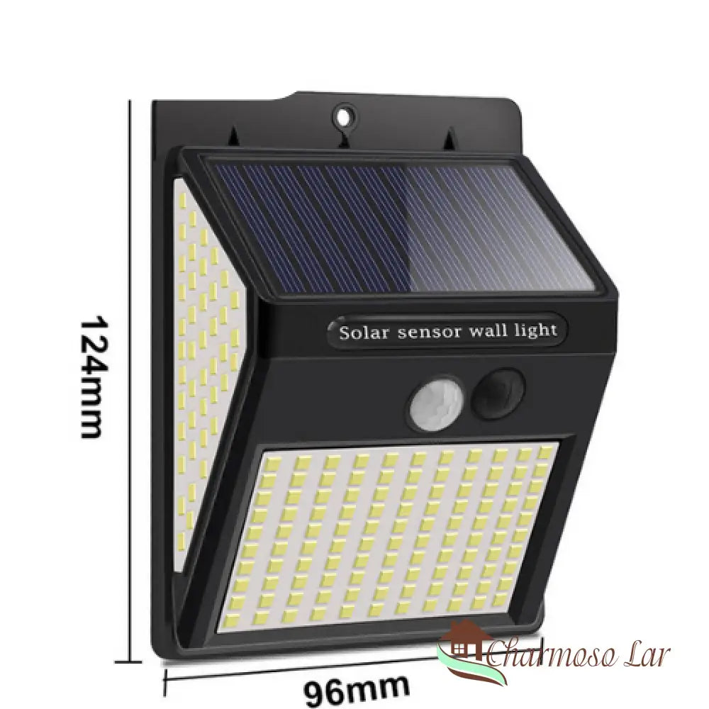 Luminária de Led Solar À Prova D'água com Sensor de Movimento