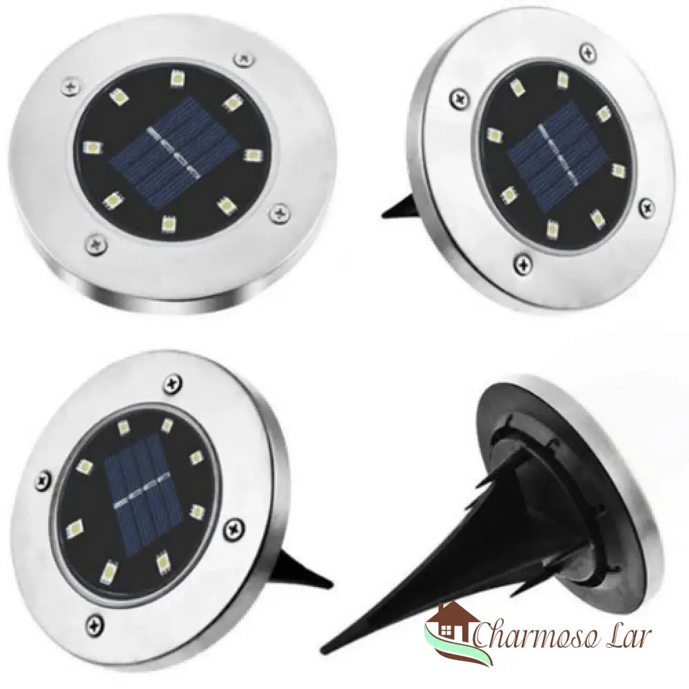 Luminária De Led Solar Para Jardim À Prova Dágua - Charmosolar