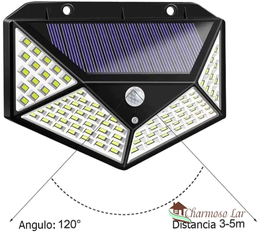 Luminária De Led Solar Para Jardim À Prova Dágua Charmosolar