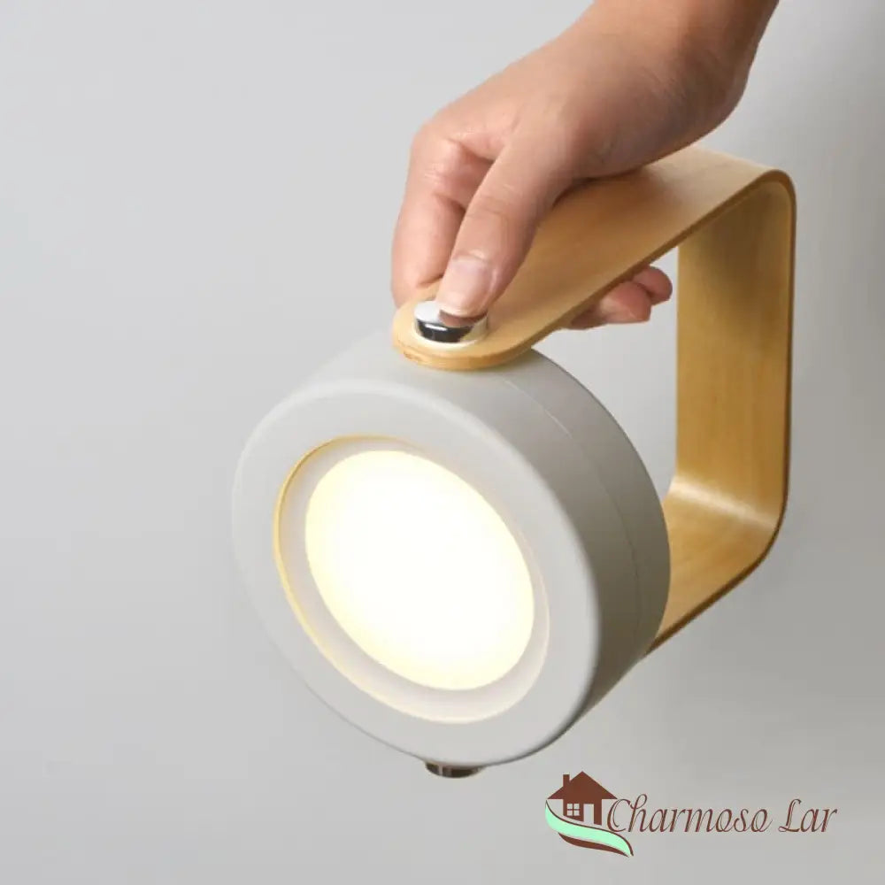 Luminária De Mesa Led Com Alça Leitura Charmosolar