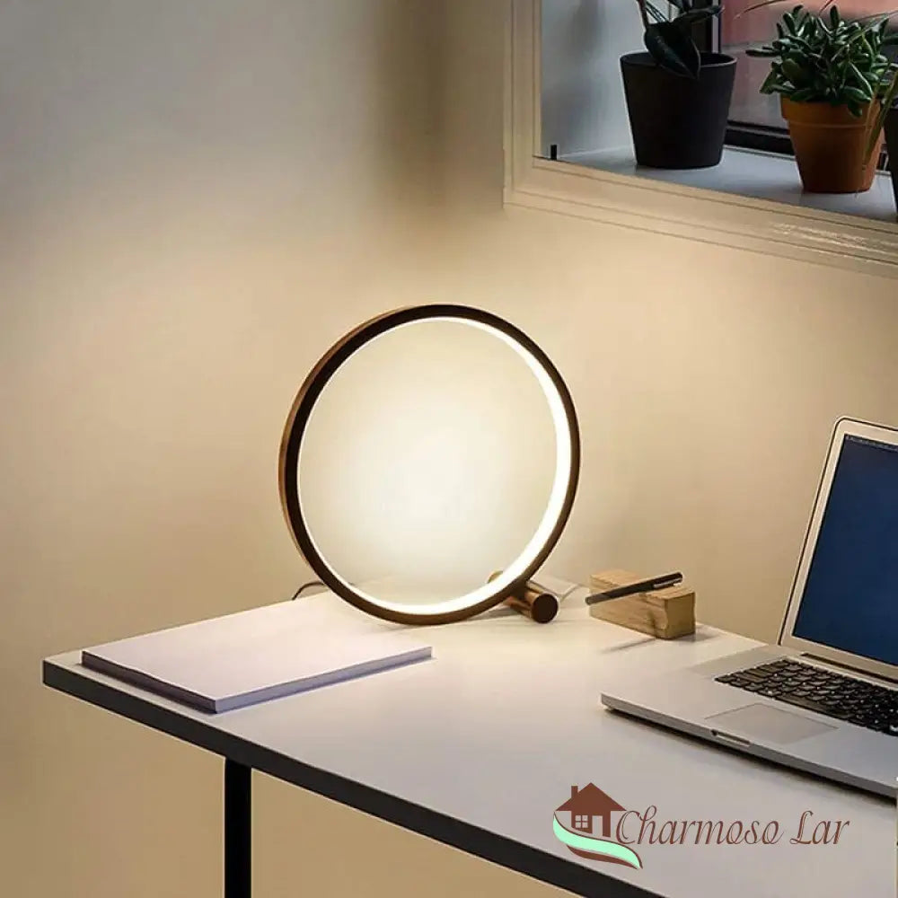 Luminária De Mesa Led Com Usb Alumínio Moderna Touch Charmosolar