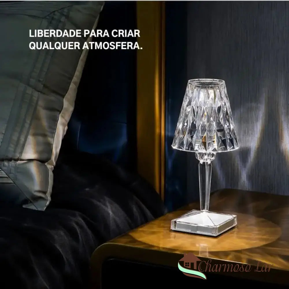 Luminária De Mesa Led Sem Fio 3 Em 1 Premium Charmosolar