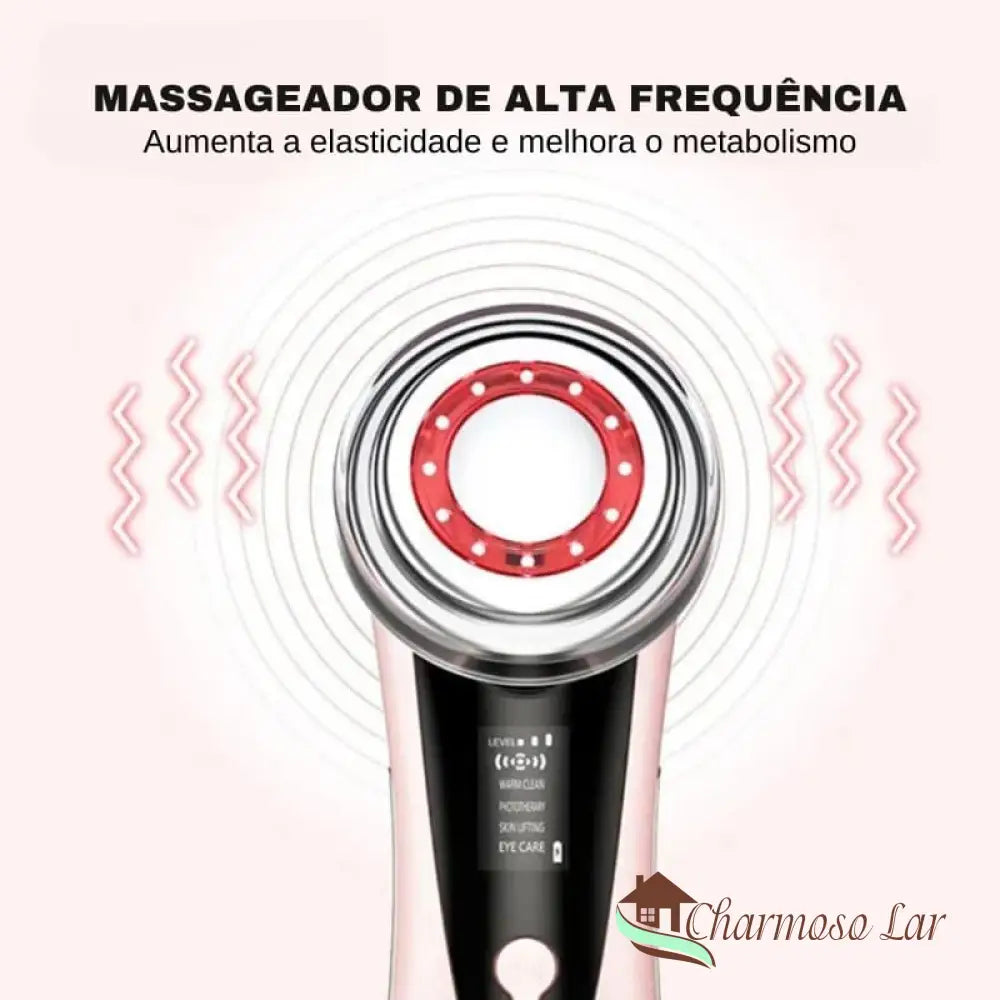 Massageador Facial Elétrico Aparelho De Massagem Multifuncional Charmosolar