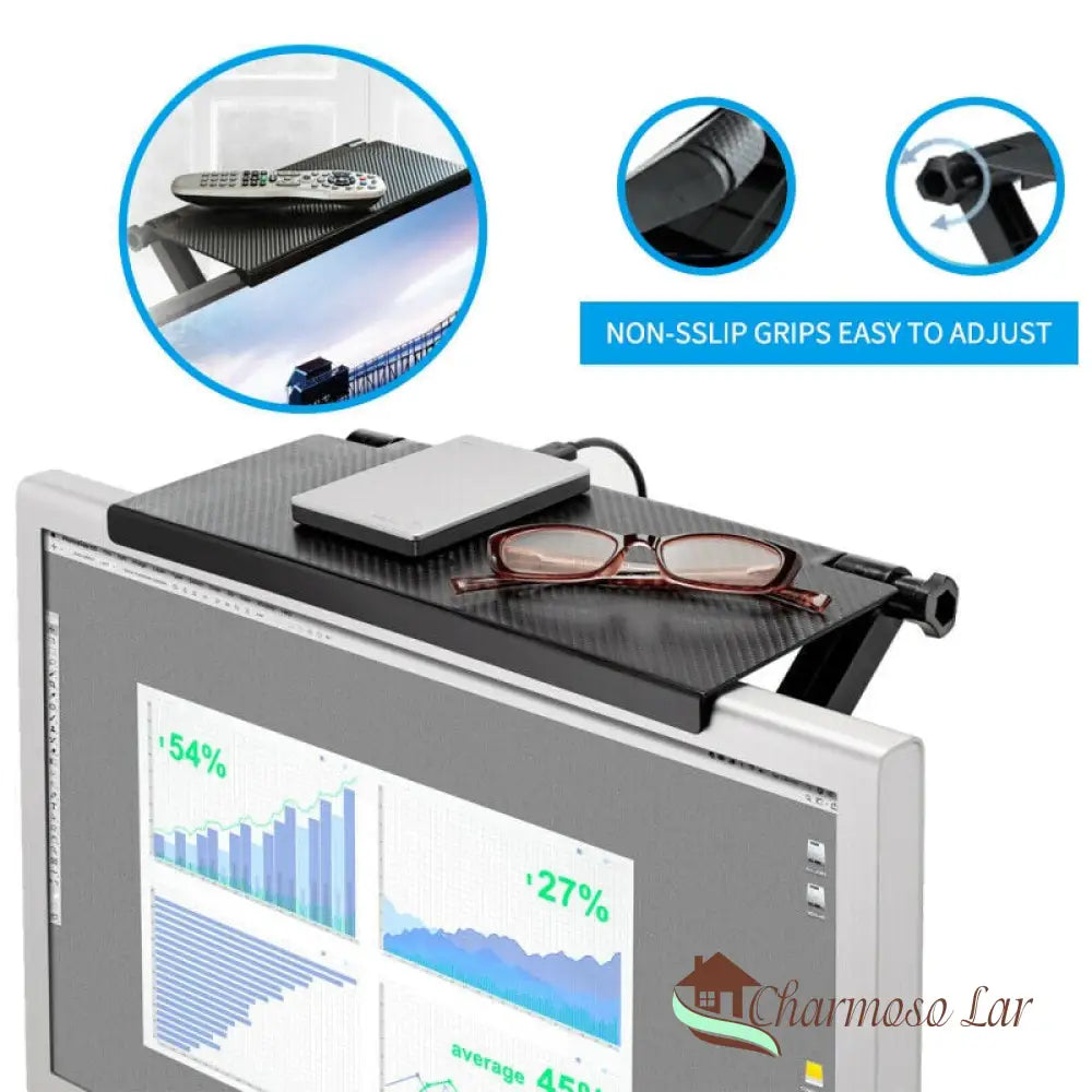 Mini Suporte Organizador Ajustável Para Televisão Charmosolar