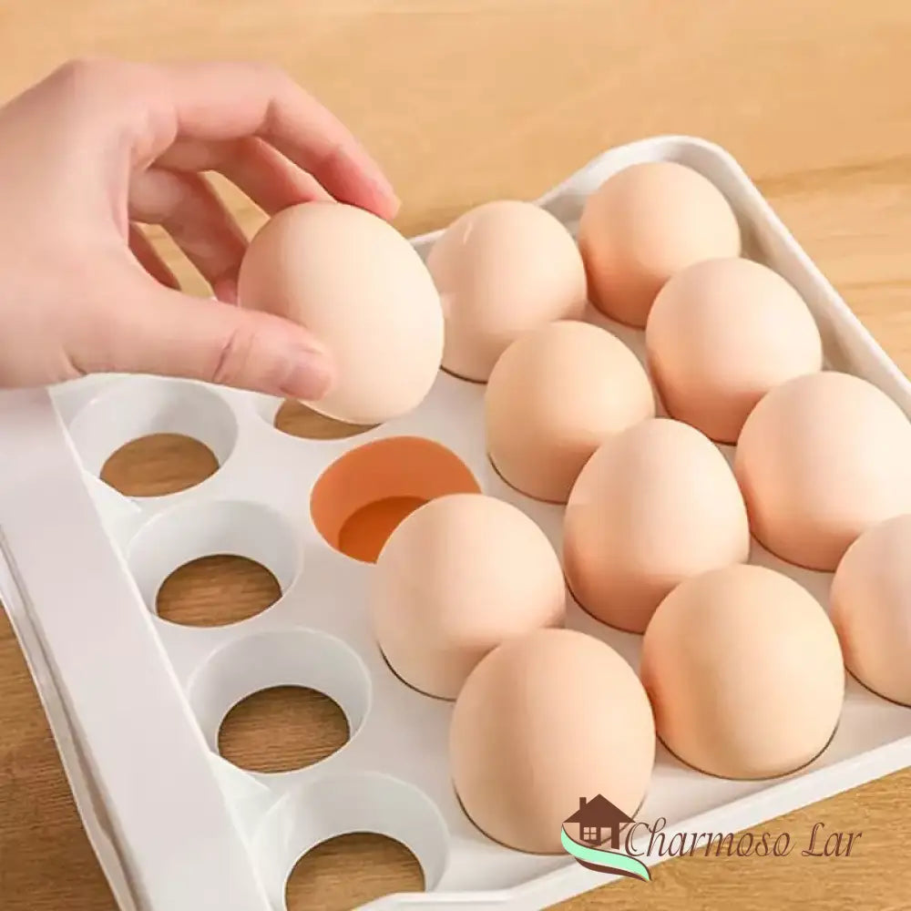 Organizador De Geladeira Com Gavetas Porta Ovos Charmosolar