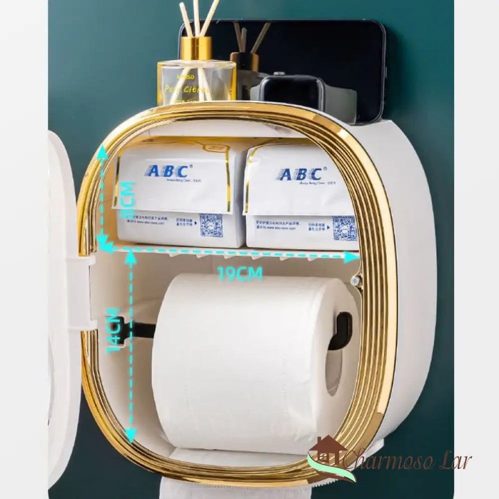 Porta Papel Higiênico De Parede - Suporte Charmosolar