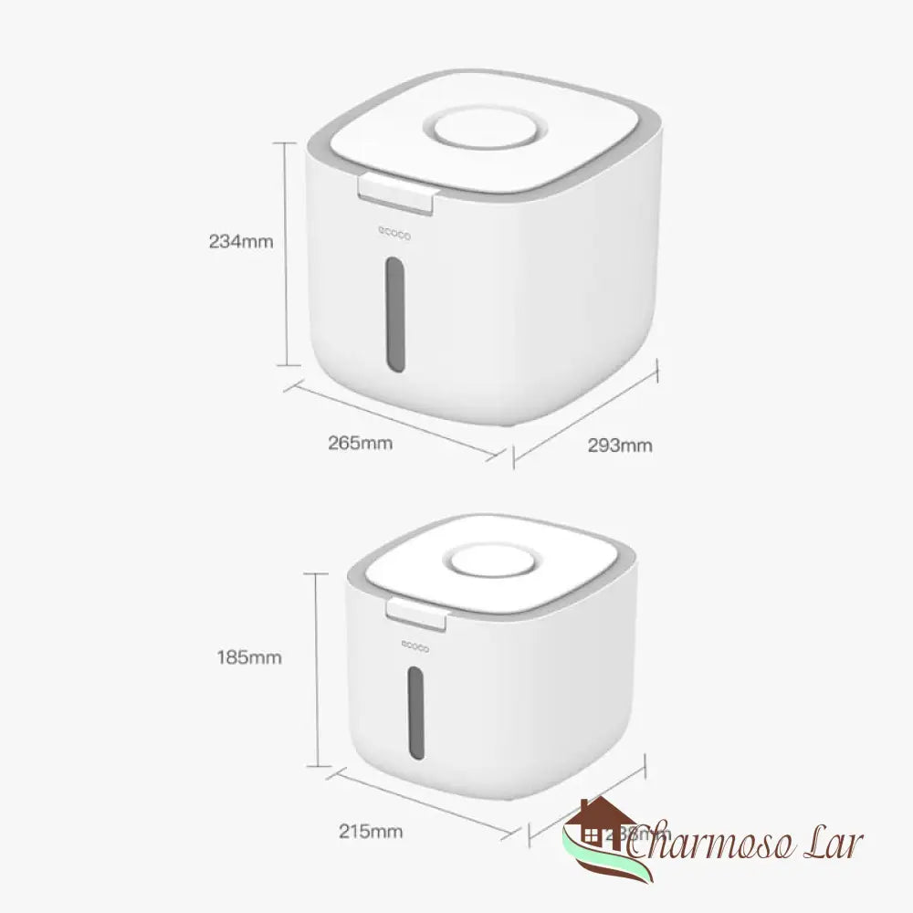 Recipiente Porta Mantimentos Com Tampa Automática Charmosolar