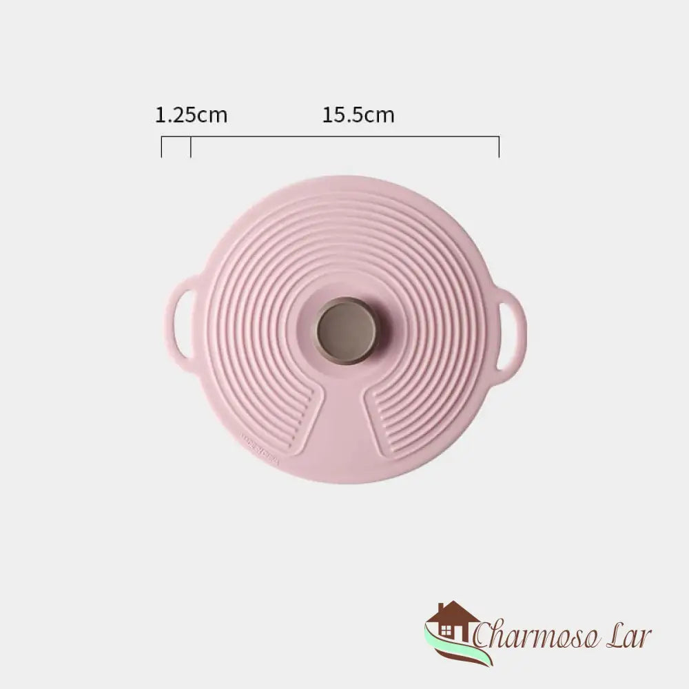 Tampa De Silicone Universal Dobrável Para Micro-Ondas Charmosolar Lilás (18Cm)