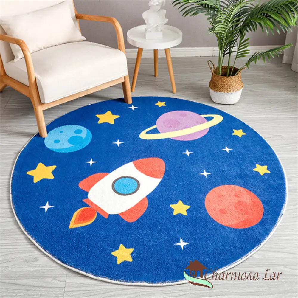 Tapete Infantil Premium Charmosolar Planetas / 80Cm X