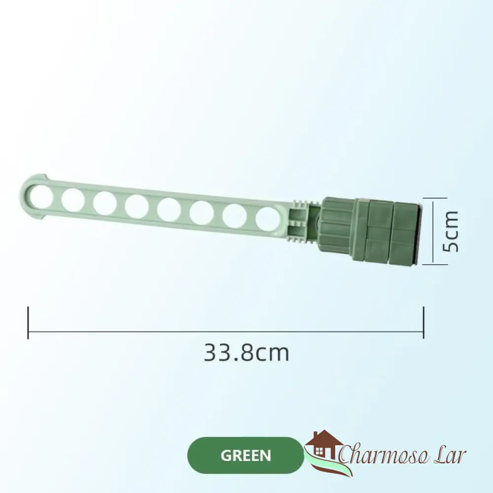 Varal Multiuso Com Suporte De Fixação Verde / 1 Pcs