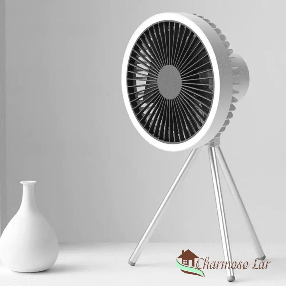 Ventilador Portátil De Coluna Recarregável Mesa Charmosolar