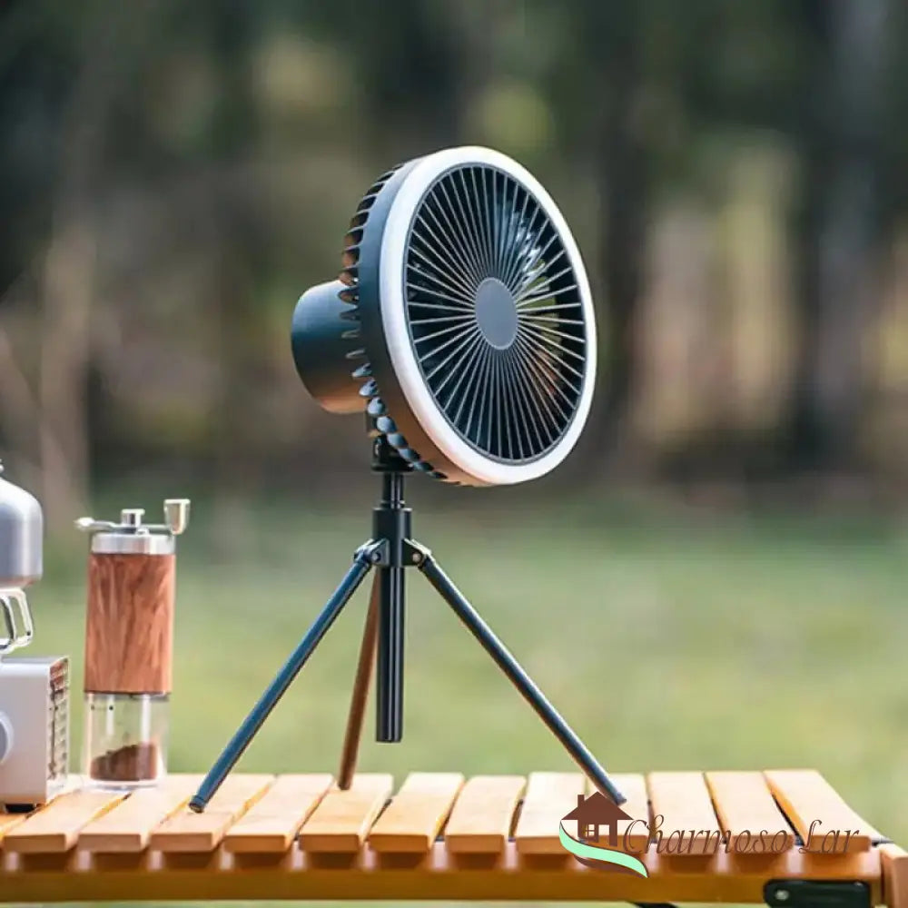 Ventilador Portátil De Coluna Recarregável Mesa Charmosolar